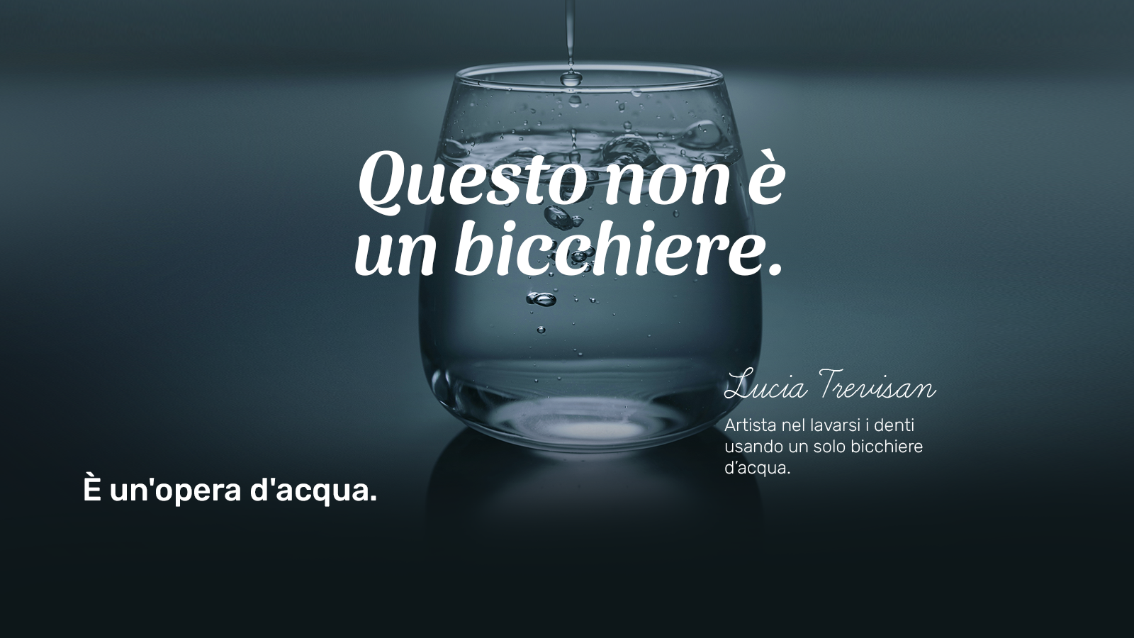 “Non è un bicchiere”: Magritte entra nel racconto del servizio idrico
