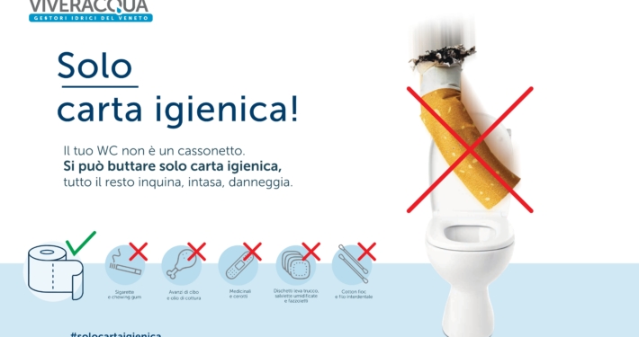 Che cosa si butta nel WC? I gestori del Veneto rispondono con una campagna